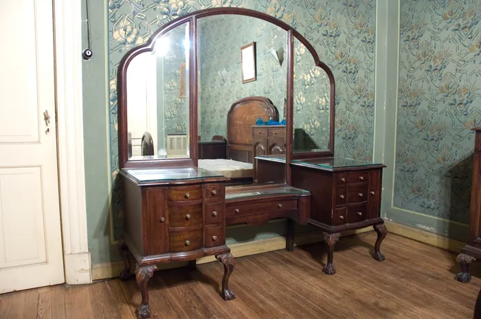 Antique Mirrored Vanity