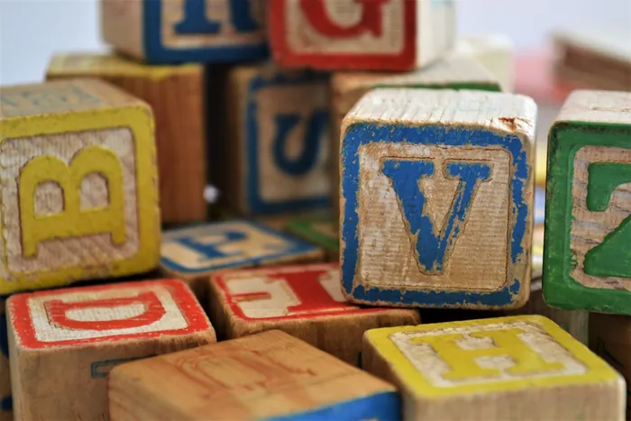 Antique Alphabet Blocks