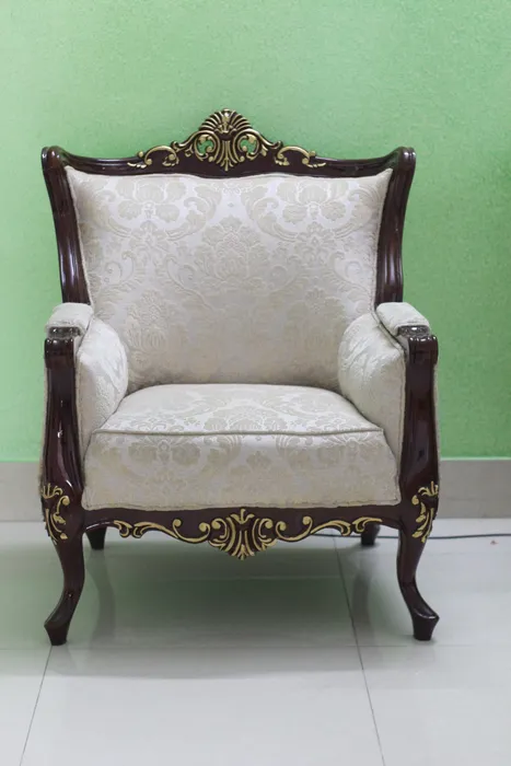 Baroque Cream & Gold Armchair