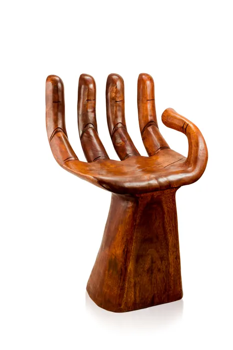 Carved Wooden Hand Chair