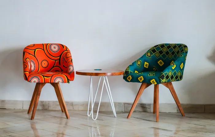 African Print Accent Chairs