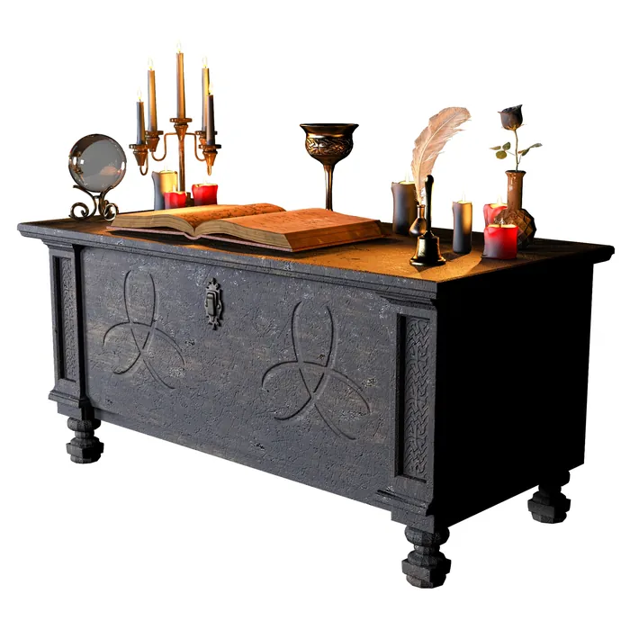 Gothic Ritual Altar Chest